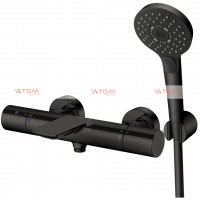 Vòi Sen TOTO TBV01402BA#MBL/TBW01010A#MBL Nhiệt Độ Màu Đen Mờ