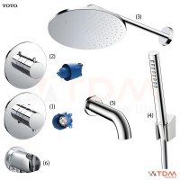 Sen Tắm TOTO TBV01406B TBV01102B TBW07003A TBG11001B TBW02017A TBW07021A Âm Tường 3 Đường Nước