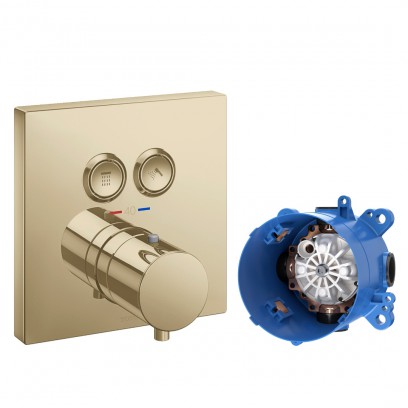 Van Điều Chỉnh Nhiệt Độ TOTO TBV02406B#BFG/TBN01001B Nút Nhấn Vàng Pháp Mờ Van Điều Chỉnh Nhiệt Độ TOTO TBV02406B#BFG/TBN01001B Nút Nhấn Vàng Pháp Mờ