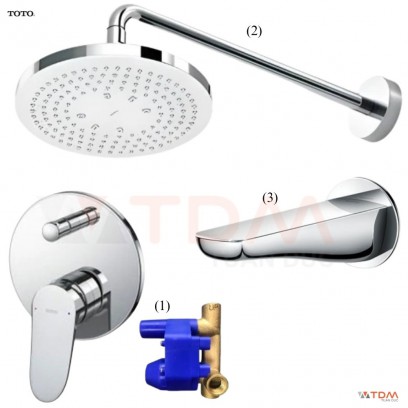 Sen Tắm TOTO TBW01003A/TBS04304B/TBS03001B Âm Tường