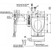 Nắp bồn cầu điện tử Toto TCF23410AAA (W16) tự rửa thông minh 220v