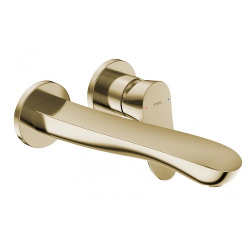 Vòi Lavabo TOTO TLG01311BB#PFG Nóng Lạnh Gắn Tường vàng Pháp Bóng - Tuấn Đức