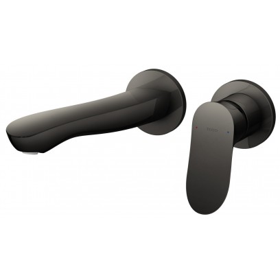 Vòi Lavabo TOTO TLG01311BB#MBL Nóng Lạnh Gắn Tường Màu Đen Mờ