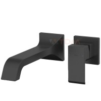 Vòi Lavabo TOTO TLG08308BA#MBL Nóng Lạnh Gắn Tường Màu Đen Mờ