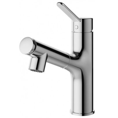 Vòi chậu rửa mặt lavabo TOTO TLS093B0V nóng lạnh rút dây thân vừa Vòi chậu rửa mặt lavabo TOTO TLS093B0V nóng lạnh rút dây thân vừa