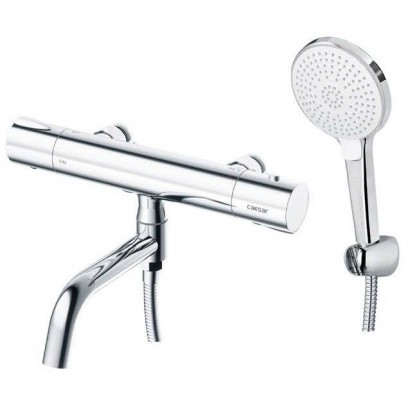 Vòi sen tắm nhiệt độ Caesar TS620 tay sen 3 chế độ cần xả xô dài