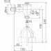 Van Xả Nhấn Bồn Tiểu Inax UF-8V (UF-6V) Ống Cong Van Xả Tiểu