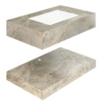 Chậu Rửa Mặt Đá 2 Tầng Viglacera SC-US8-9GP05 Lavabo Âm Bàn Vàng Nhạt