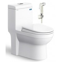 Bồn Cầu Viglacera V41 Nắp Êm V86 + Vòi Xịt VG826