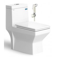 Bồn Cầu Một Khối Viglacera V42 Nắp Êm + Vòi Xịt VG826