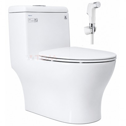 Bồn cầu Viglacera V45M xả xoáy + VG826 xí bệt bàn cầu vệ sinh 1 khối