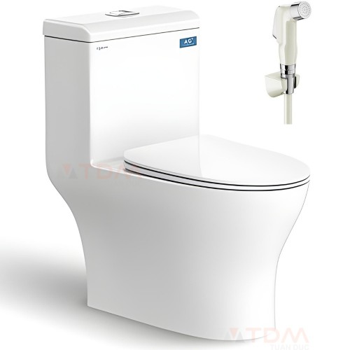 Bồn cầu Viglacera V45M xa xoa y VG826 - Xí bệt bàn cầu vệ sinh 1 khối