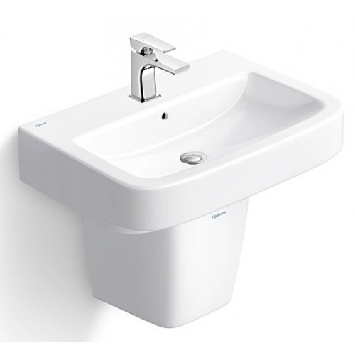 Chậu rửa mặt lavabo Viglacera V50 (CD50) treo tường chân ngắn - Tuấn Đức