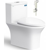 Bồn Cầu Viglacera Fansipan V72 (V700) Nắp Êm + Vòi Xịt VG826