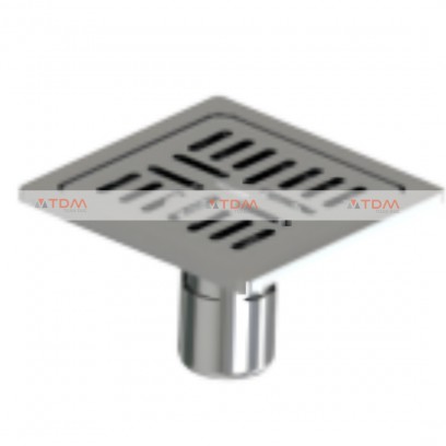 Thoát Sàn Viglacera VD-10VDA6 Mặt Vuông Hở 100x100mm (Ø60, (Ø76)