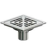 Thoát Sàn Viglacera VD-1203.6 Mặt Vuông Hở 120x120mm  (Ø60, (Ø76)