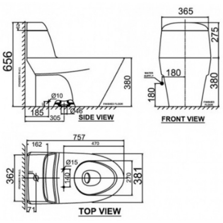 Bồn Cầu American Standard VF-2011SW Nắp Rửa Cơ M4A839 Active - Tuấn Đức