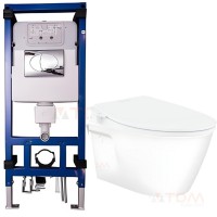 Bồn Cầu American Standard VF-3119B M4A839 WT-G3004A VPTL-3815 Treo Tường Nắp Cơ (TL)