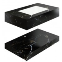 Chậu Rửa Mặt Đá 2 Tầng Viglacera SC-VI12-9GP01 Lavabo Âm Bàn Đen Vân Đá