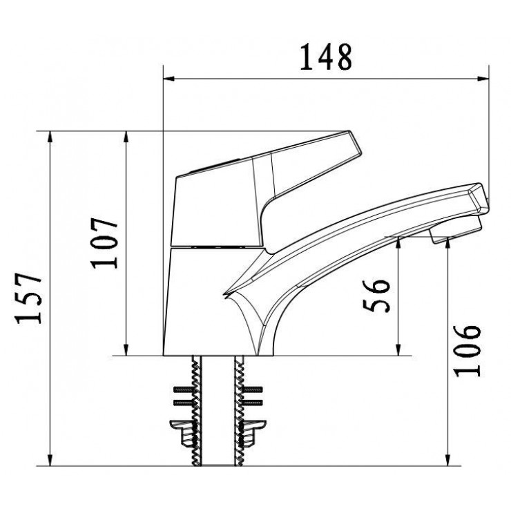 Vòi Lavabo American Standard W.126 (FL0126A) Lạnh Sandra Tuấn Đức