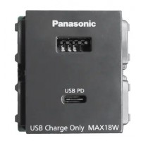 Ổ Cắm USB Panasonic WEF14821H-VN Dòng Wide Màu Đen