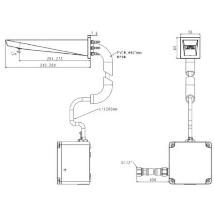 Vòi Lavabo American Standard WF-8511 Cảm Ứng Gắn Tường