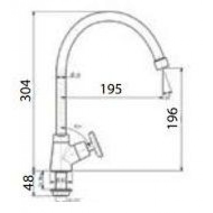 Vòi chậu rửa chén American Standard WF-T706 lạnh phòng bếp