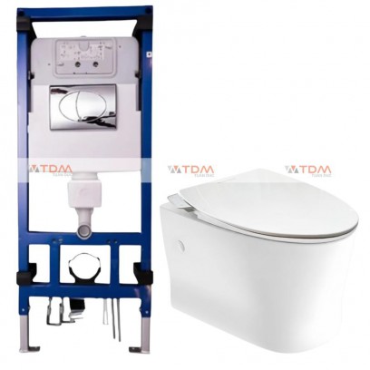 Bồn Cầu American Standard WP-2265/M4A839/VP-G3004A/VPTL-3815 Treo Tường Nắp Rửa Cơ Bồn Cầu American Standard WP-2265/M4A839/VP-G3004A/VPTL-3815 Treo Tường Nắp Rửa Cơ