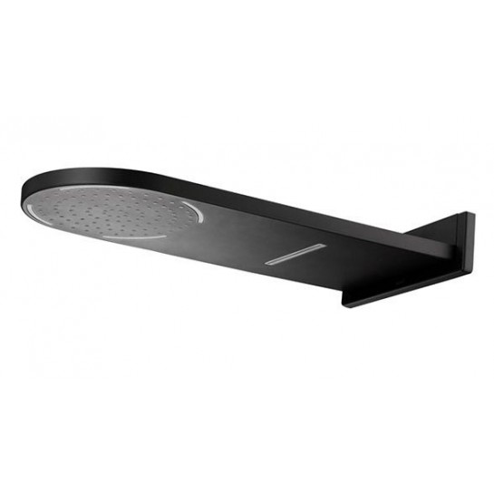 Bát sen mưa gắn tường Cotto Z23#BL Đèn Led 2 Chức Năng màu Đen