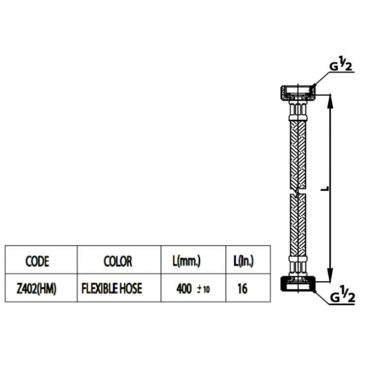 Dây Cấp Nước Cotto Z402(HM) 400mm