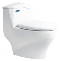 Bồn Cầu Thiên Thanh Plannet CK 38 1 Khối Xả Nhấn