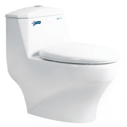 Bồn Cầu Thiên Thanh Plannet CK 38 1 Khối Xả Nhấn