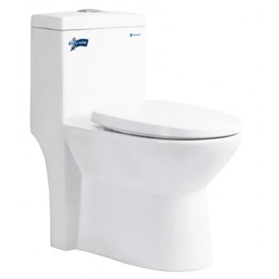 Bồn Cầu Thiên Thanh Water CK67 Toilet 1 Khối Xả Nhấn