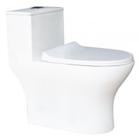 Bồn Cầu Thiên Thanh Everest CK79 Toilet 1 Khối Xả Nhấn
