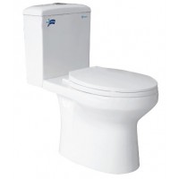 Bồn Cầu Thiên Thanh Peach CD0808 Toilet 2 Khối Xả Nhấn