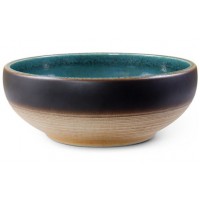 Chậu Rửa Mặt Lavabo Kanly Họa Tiết Cổ Điển SU123 Đặt Bàn Sứ Mỹ Thuật 395x145 mm