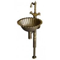 Bộ Chậu Lavabo Treo Tường Kanly GCL09B Bằng Đồng Cổ Điển