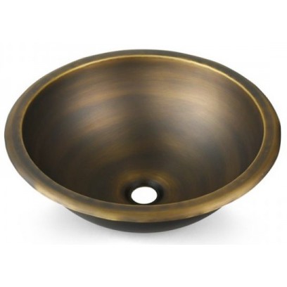 Chậu Lavabo Kanly RSC319 Đặt Bàn Đồng Thau Giả Cổ Tròn 410x152 mm