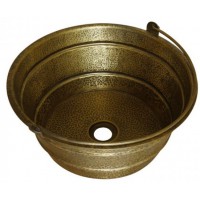 Chậu Lavabo Kanly RSC411V Đặt Bàn Đồng Thau Có Quai Xách 380x160 mm