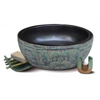 Chậu Rửa Mặt Lavabo Kanly SU014 Đặt Bàn Sứ Mỹ Thuật 400x150 mm