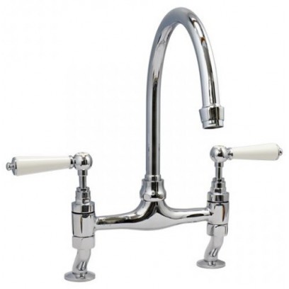 Vòi Rửa Chén Bát Kanly CHC20 Bằng Đồng Mạ Chrome Nóng Lạnh