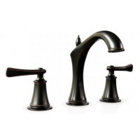 Vòi Lavabo 3 Lỗ Kanly GCB02B Nóng Lạnh Bằng Đồng Màu Đen