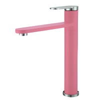 Vòi Lavabo Kanly KLA10 Nóng Lạnh Bằng Đồng Màu Hồng