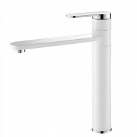 Vòi Lavabo Kanly KLA13 Nóng Lạnh Bằng Đồng Màu Trắng