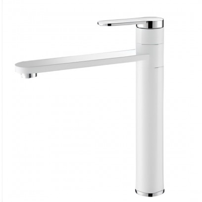Vòi Lavabo Kanly KLA13 Nóng Lạnh Bằng Đồng Màu Trắng