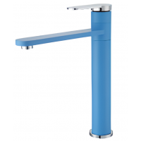 Vòi Lavabo Kanly KLA15 Nóng Lạnh Bằng Đồng Màu Xanh Dương