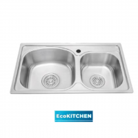 Bồn Rửa Chén Malloca MS 1011P Inox 304 Hai Hộc 