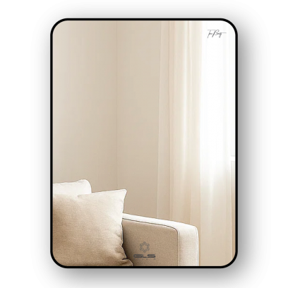 Gương Khung Nhôm GLS VF11R30 Dòng True Value Chữ Nhật Kích Thước 500x700 màu đen