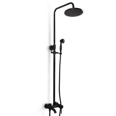 Vòi sen cây Kanly GCS18B tắm đứng nóng lạnh bằng đồng màu đen cổ điển