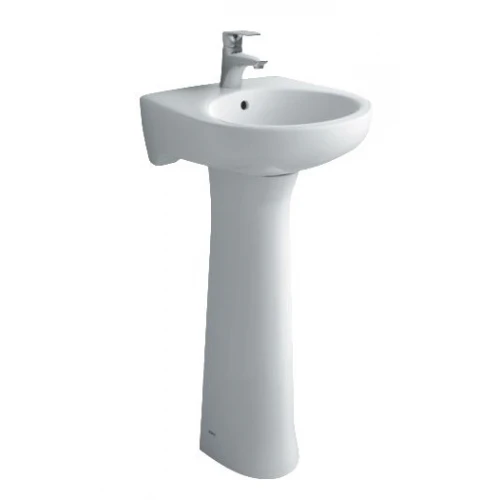 Bộ chậu rửa mặt lavabo Inax L-282V/L-284VD treo tường chân dài - Tuấn Đức